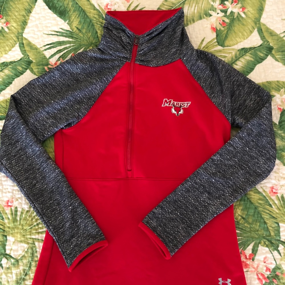 Red Marist athletic zip up